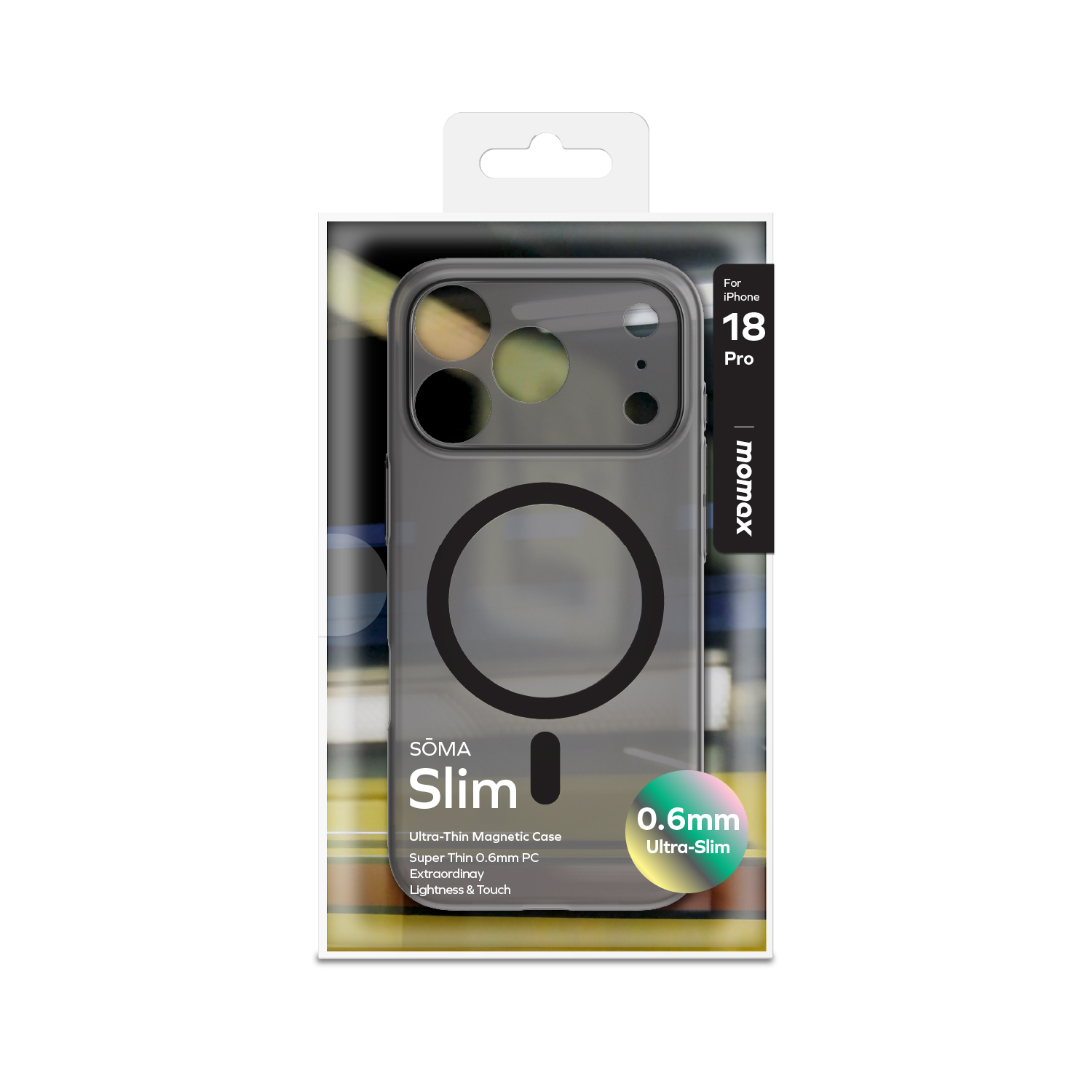IPHONE 18 PRO MAG SAFE ULTRA İNCE KILIF TRANSPARAN MAVİ