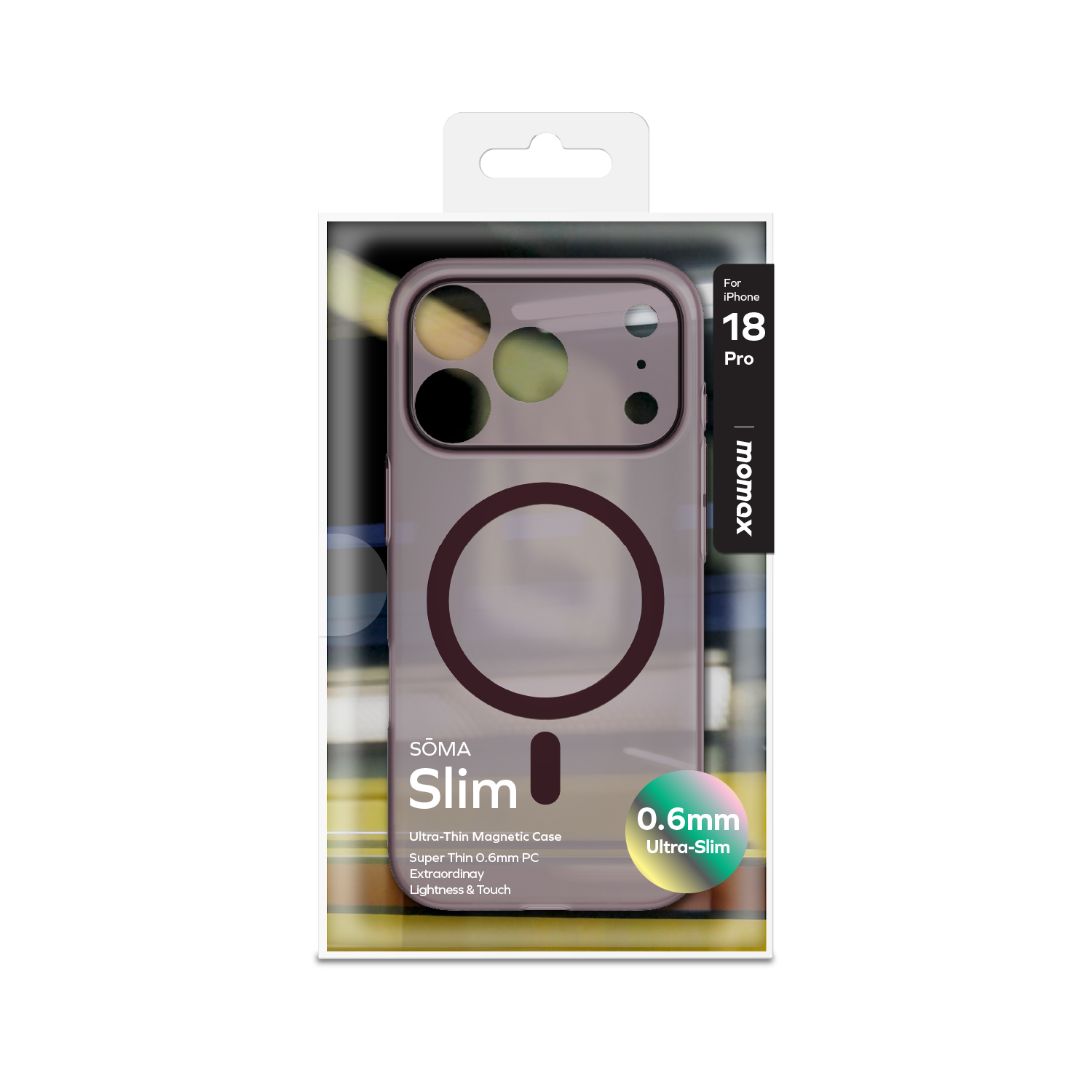 IPHONE 18 PRO MAG SAFE ULTRA İNCE KILIF TRANSPARAN SİYAH