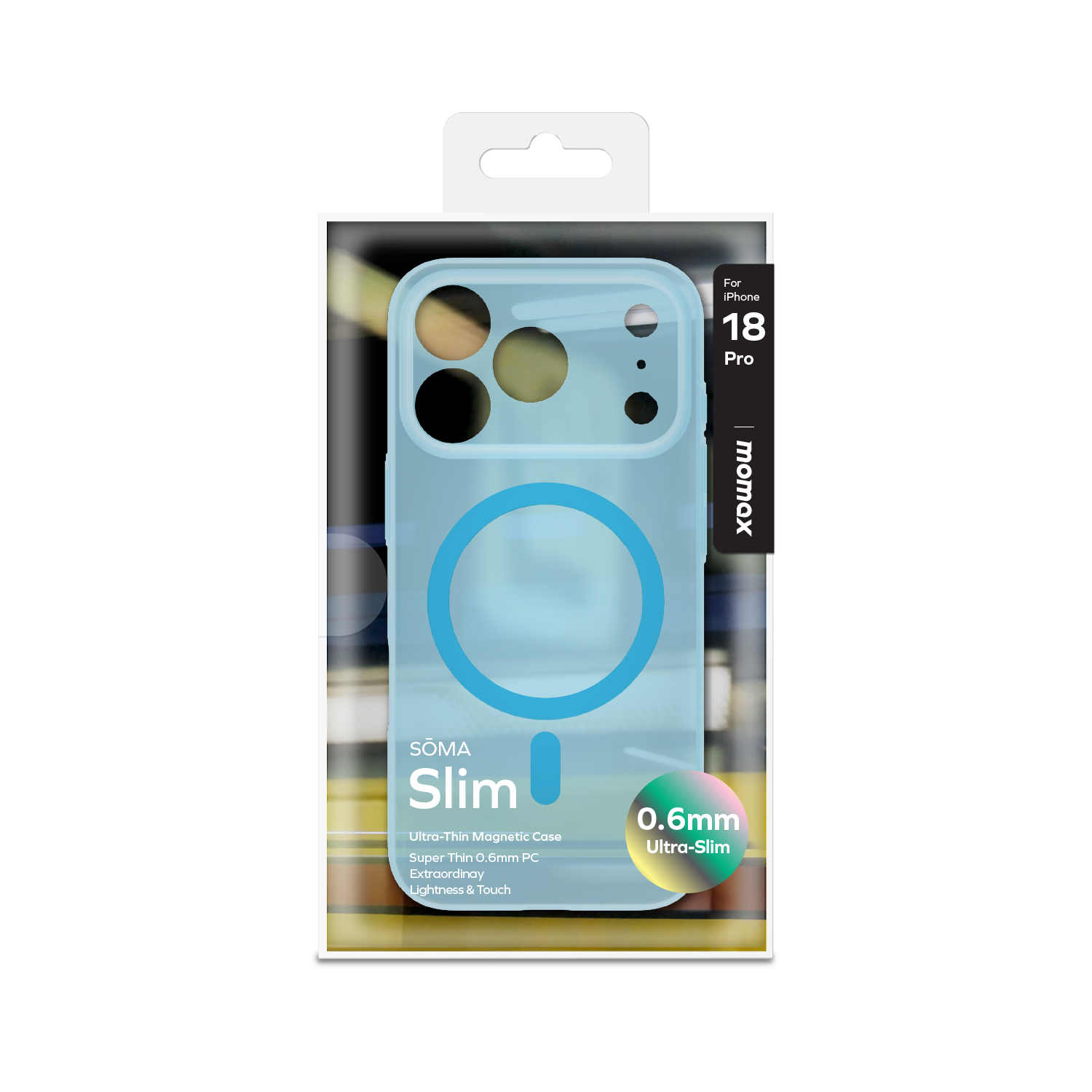 IPHONE 18 PRO MAG SAFE ULTRA İNCE KILIF TRANSPARAN BEYAZ