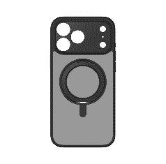 ROLLER SERİ 360 DERECE DÖNER STANDLI iPhone 17 Pro Max (Black)