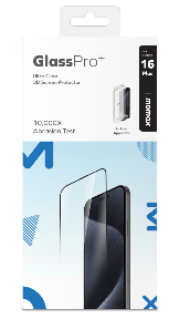 Ultra Clear HD Temperli CAM ekran koryucu iPhone 16 Plus (Black)