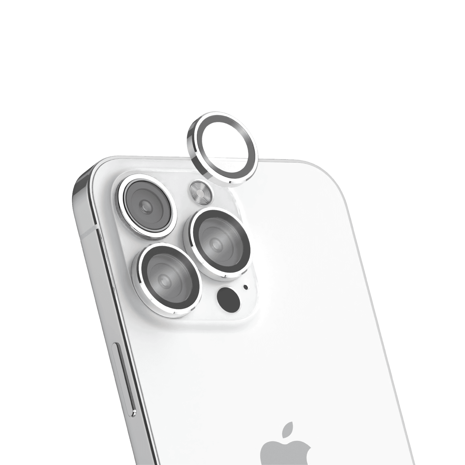 Temperli CAM AR LENS koruyucu iPhone 14 Pro & Pro Max (Silver)