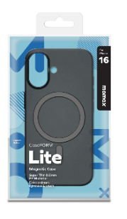 Ultra ince Lite CaseForm Magnetic Case iPhone 16 (Transparent Black)