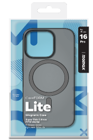 Ultra ince Lite CaseForm Magnetic Case iPhone 16 Plus (Transparent Black)