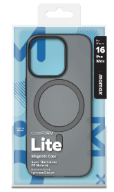 Ultra ince Lite CaseForm Magnetic Case iPhone 16 Pro Max (Transparent Black)