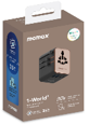 1-World2 35W 5-Port Dual AC Travel Adaptor (Desert Titanium)