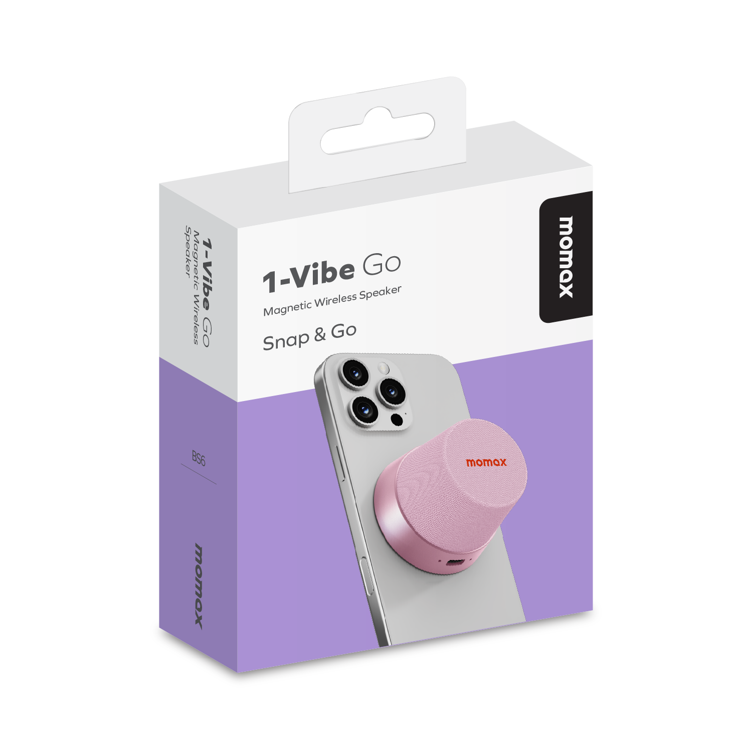 Vibe Go Magnetic Wireless speaker (Pink)