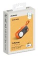 1-POWER X PRO MINI+ 5000mAh Integrated foldable USB-C plug and built-in USB-C cable battery pack with Apple Watch Fast Charger (Orange)
