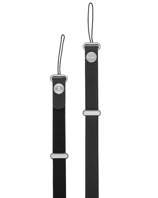 Magnetic Webbing Phone Lanyard Crossbody Strap, Black