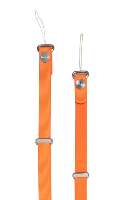 Magnetic Webbing Phone Lanyard Crossbody Strap, Orange