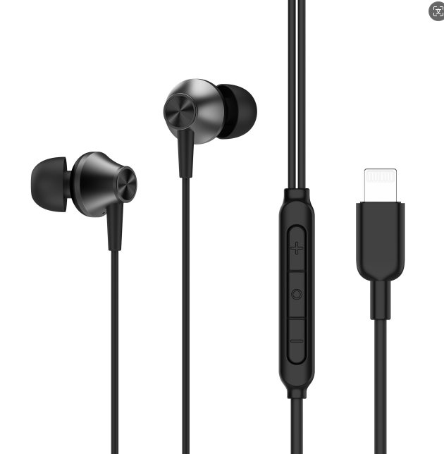 Wired In-ear Earphone IPHONE Black