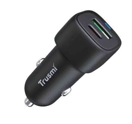 38W A+C LED Quick Car Charger Black