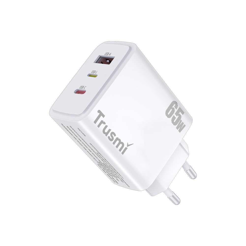 PD 65W Lighting: Support L TO C charging White