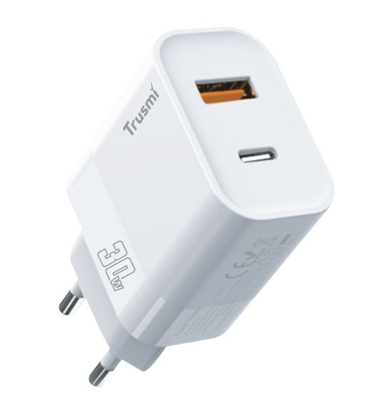 PD30W A+C GaN FAST Charger(EU)White