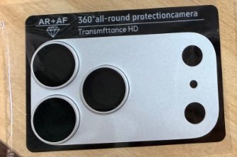 iPH 18 Pro max Integrated Armor Metal Lens Protector Silver