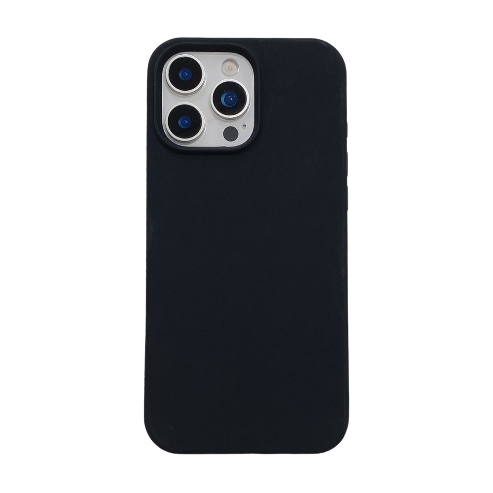IPHONE 14 Soft Liquid Silicone Built-in Magnetic Phone Case Black