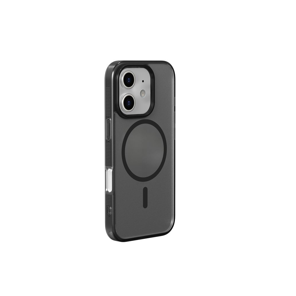 IPHONE 16E TPU+PC Magnetic Skin-friendly Matte Phone Case Transparent black