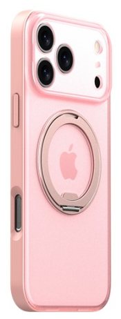 IPHONE 17Pro Phantom 360° Rotatable Kickstand Skin-Feel Case Pink